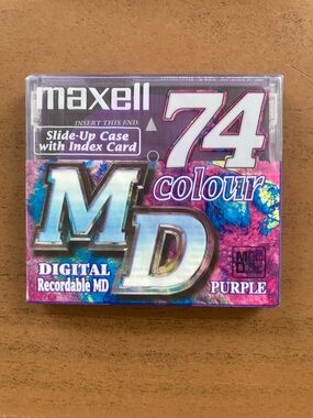 Maxell Purple 74-Minute Recordable MD - Digital MiniDisc